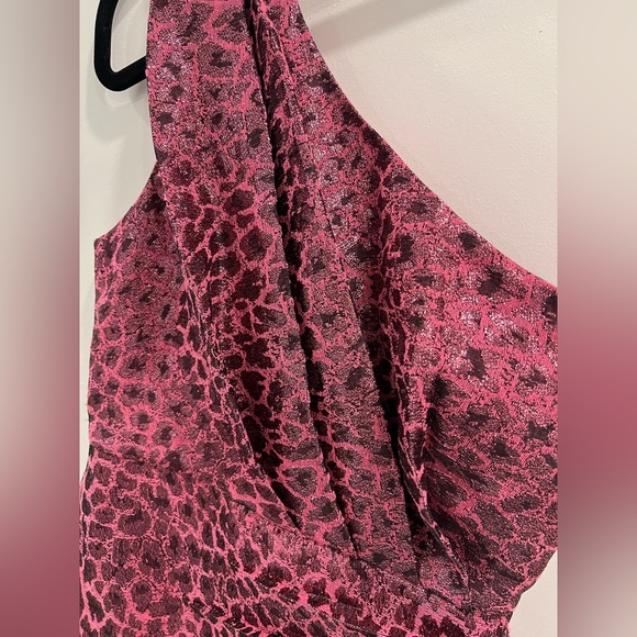 Ramy Brook one shoulder pink cocktail dress - Picture 2 of 7